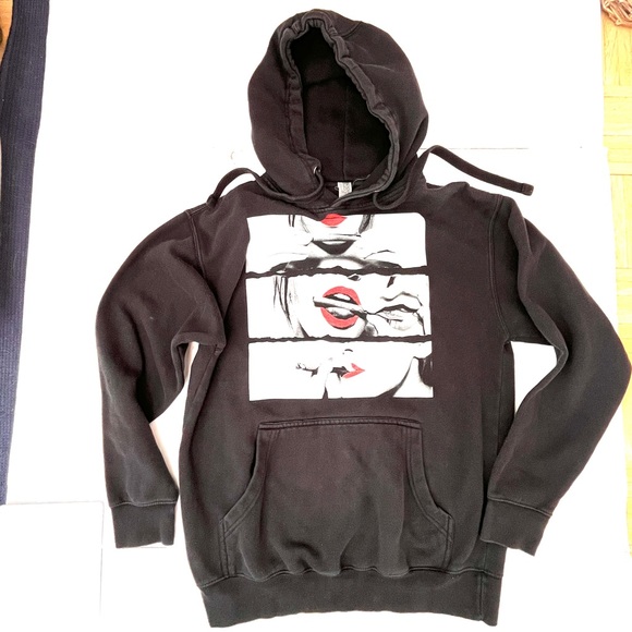Cool Black Smoking Graphic Hoodie - Picture 2 of 7